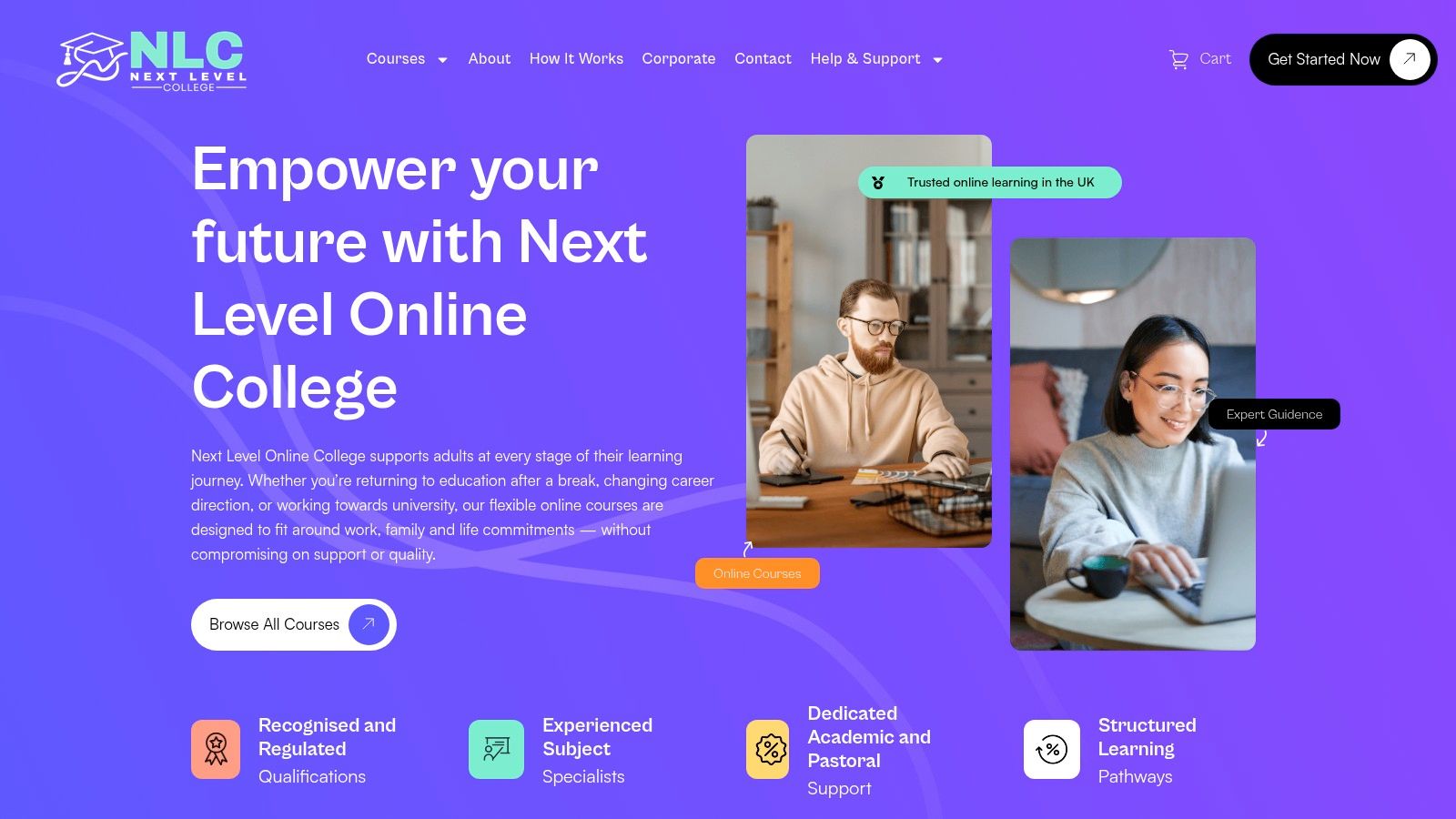 Next Level Online College: For Deep, Lasting Confidence
