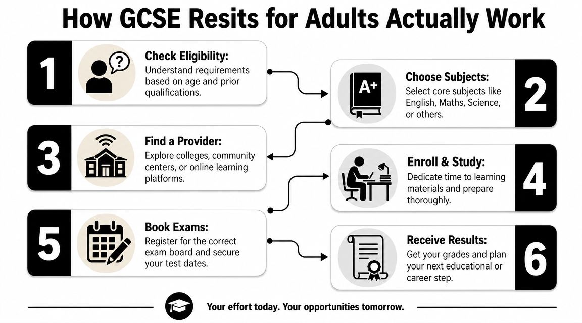 How GCSE Resits for Adults Actually Work